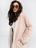 Beżowa długa bluza basic Tina RUE PARIS