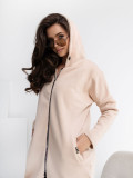 Beżowa długa bluza basic Tina RUE PARIS