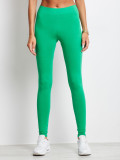 Zielone basic legginsy