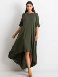 Khaki oversize sukienka