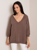 Jasnobrązowa oversize bluza RUE PARIS