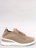 Buty sportowe na koturnie KHAKI