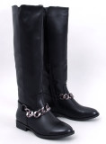 Oficerki damskie licowe DARIA BLACK