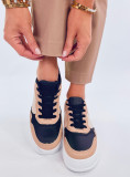 Sneakersy damskie pandy beż/czarny
