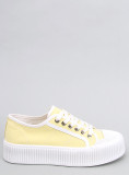 Trampki damskie na platformie BERLIN YELLOW