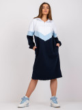 Oversize midi sukienka z kapturem