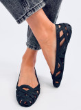 Baleriny meliski ażurowe CHASSA BLACK