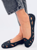Baleriny meliski ażurowe CHASSA BLACK