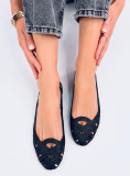 Baleriny meliski ażurowe CHASSA BLACK