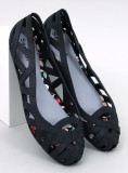 Baleriny meliski ażurowe CHASSA BLACK