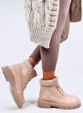 Traperki damskie ocieplane LIA BEIGE
