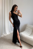 Czarna sukienka maxi