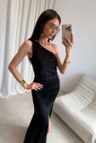 Czarna sukienka maxi