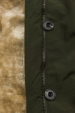Khaki parka na jesień/zimę z odpinaną podszewką