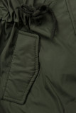 Zimowa parka w kolorze khaki z futerkiem
