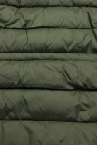 Khaki/zielona dwustronna zimowa parka