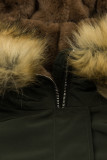 Przejściowa parka z ociepliną khaki