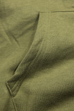 Khaki bluza z aksamitnym kapturem