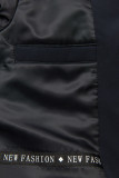 Granatowa parka FASHION