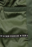 Oliwkowo-zielona parka FASHION