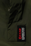 Khaki długi płaszcz/parka
