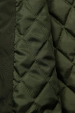 Khaki długi płaszcz/parka