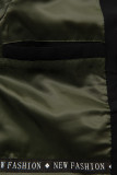 Lekka przejściowa parka FAHION czarna/khaki