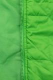 Zielona pikowana bomber kurtka