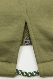 Khaki bluza z dwustronnym zamkiem