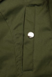 Khaki parka z odpinaną podszewką i futerkiem