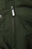 Ocieplana parka khaki/ecru