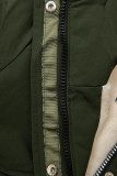 Ocieplana parka khaki/ecru