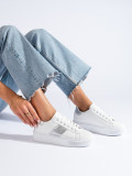 Białe damskie buty sneakersy na platformie