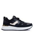 Czarne sneakersy na platformie