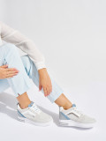 Damskie szare sneakersy z ukrytą koturną