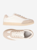 Biało-beżowe sneakersy damskie