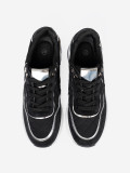 Czarne sneakersy damskie na platformie