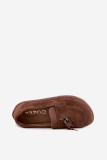 Mokasyny barefoot z naturalnego zamszu, brązowe