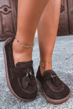 Mokasyny barefoot z naturalnego zamszu, brązowe