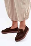 Mokasyny barefoot z naturalnego zamszu, brązowe