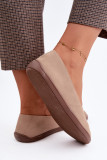 Baleriny barefoot z naturalnego zamszu beżowe