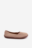Baleriny barefoot z naturalnego zamszu beżowe