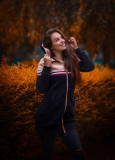 Długa bluza czarna/żółta