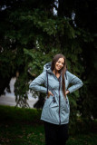 Khaki przejściowy płaszcz/parka