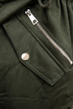 Khaki ocieplana parka