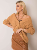 Camelowy oversize sweter OCH BELLA