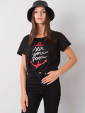 Czarny t-shirt z napisem