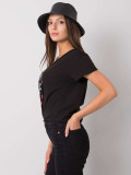 Czarny t-shirt z napisem