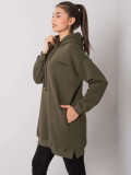 Khaki damska bluza z kapturem