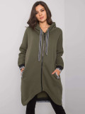 Khaki damska rozpinana bluza